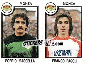 Sticker Poerio Mascella / Franco Fasoli - Calciatori 1982-1983 - Panini