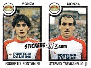 Sticker Roberto Fontanini / Stefano Trevisanello - Calciatori 1982-1983 n. 492 - Panini