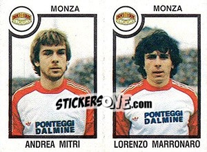 Sticker Andrea Mitri / Lorenzo Marronaro - Calciatori 1982-1983 n. 494 - Panini