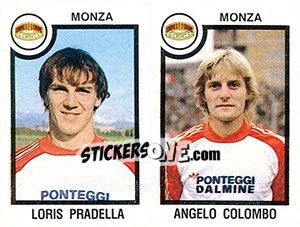 Sticker Loris Pradella / Angelo Colombo - Calciatori 1982-1983 n. 495 - Panini