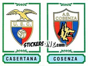 Cromo Scudetto Casertana / Cosenza - Calciatori 1982-1983 - Panini