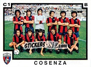 Figurina Squadra Cosenza - Calciatori 1982-1983 - Panini