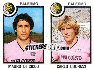 Sticker Mauro Di Cicco / Carlo Odorizzi - Calciatori 1982-1983 - Panini