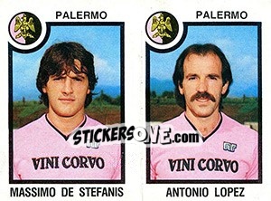 Sticker Massimo De Stefanis / Antonio Lopez - Calciatori 1982-1983 n. 504 - Panini