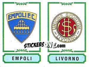 Sticker Scudetto Empoli / Livorno - Calciatori 1982-1983 n. 507 - Panini