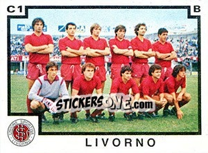 Sticker Squadra Livorno - Calciatori 1982-1983 - Panini