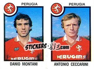 Sticker Danio Montani / Antonio Ceccarini - Calciatori 1982-1983 n. 513 - Panini