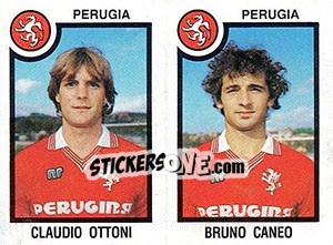 Sticker Claudio Ottoni / Bruno Caneo - Calciatori 1982-1983 - Panini