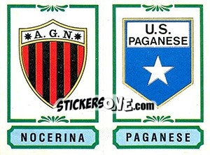 Sticker Scudetto Nocerina / Paganese - Calciatori 1982-1983 n. 518 - Panini