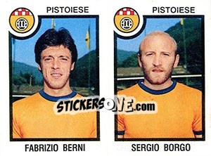 Sticker Fabrizio Berni / Sergio Borgo - Calciatori 1982-1983 n. 525 - Panini