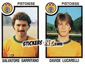 Sticker Salvatore Garritano / Davide Lucarelli - Calciatori 1982-1983 - Panini