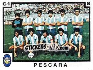 Sticker Squadra Pescara - Calciatori 1982-1983 - Panini