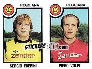 Cromo Sergio Eberini / Piero Volpi - Calciatori 1982-1983 - Panini