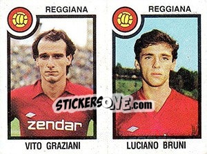 Sticker Vito Graziani / Luciano Bruni - Calciatori 1982-1983 - Panini