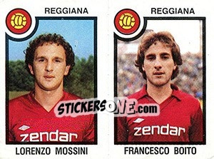 Sticker Lorenzo Mossini / Francesco Boito - Calciatori 1982-1983 n. 538 - Panini