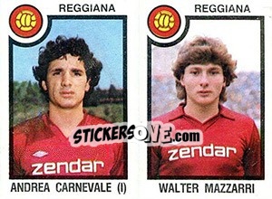 Sticker Andrea Carnevale / Walter Mazzarri - Calciatori 1982-1983 n. 539 - Panini