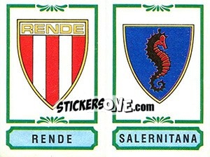 Sticker Scudetto Rende / Salernitana - Calciatori 1982-1983 - Panini