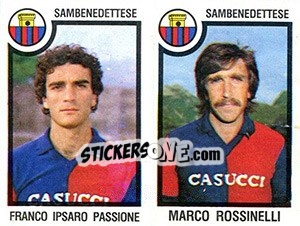Sticker Franco Ipsaro Passione / Marco Rossinelli - Calciatori 1982-1983 n. 547 - Panini