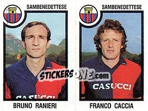 Sticker Bruno Ranieri / Franco Caccia - Calciatori 1982-1983 - Panini
