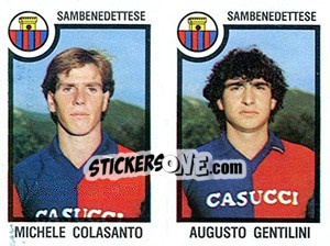 Sticker Michele Colasanto / Augusto Gentilini - Calciatori 1982-1983 - Panini