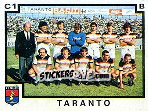 Sticker Squadra Taranto - Calciatori 1982-1983 - Panini