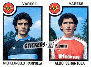 Sticker Michelangelo Rampulla / Aldo Cerantola - Calciatori 1982-1983 n. 556 - Panini