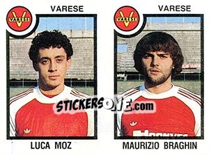 Cromo Luca Moz / Maurizio Braghin - Calciatori 1982-1983 - Panini