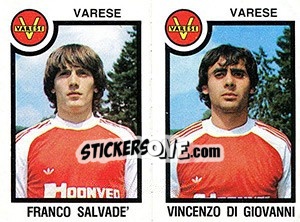 Sticker Franco Salvade' / Vincenzo Di Giovanni - Calciatori 1982-1983 - Panini