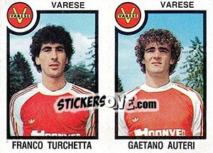 Sticker Franco Turchetta / Gaetano Auteri - Calciatori 1982-1983 n. 560 - Panini