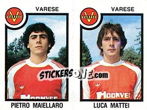 Cromo Pietro Maiellaro / Luca Mattei - Calciatori 1982-1983 - Panini