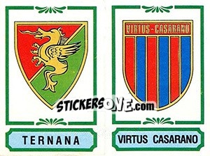 Cromo Scudetto Ternana / Virtus Casarano - Calciatori 1982-1983 - Panini