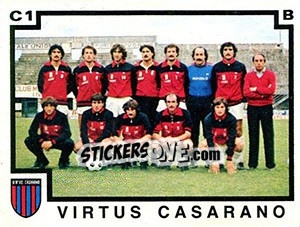 Figurina Squadra Virtus Casarano - Calciatori 1982-1983 - Panini