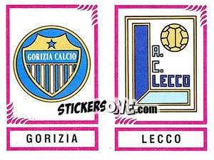 Sticker Scudetto Gorizia / Lecco - Calciatori 1982-1983 - Panini