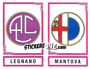 Sticker Scudetto Legnano / Mantova - Calciatori 1982-1983 n. 576 - Panini