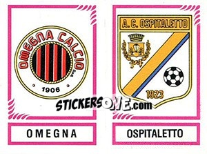 Figurina Scudetto Omegna / Ospitaletto