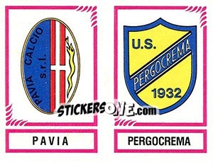 Sticker Scudetto Pavia / Pergocrema