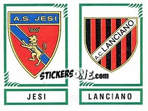 Cromo Scudetto Jesi / Lanciano - Calciatori 1982-1983 - Panini
