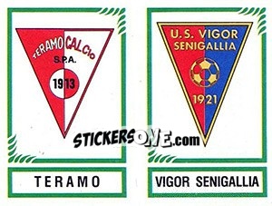 Figurina Scudetto Teramo / Vigor Senigallia