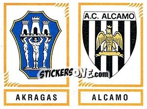 Sticker Scudetto Akragas / Alcamo - Calciatori 1982-1983 - Panini