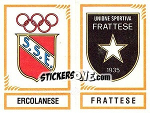 Sticker Scudetto Ercolanese / Frattese - Calciatori 1982-1983 - Panini