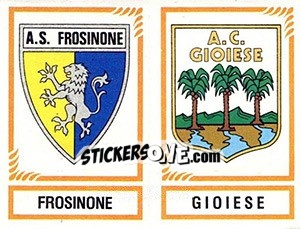 Sticker Scudetto Frosinone / Gioiese - Calciatori 1982-1983 n. 595 - Panini