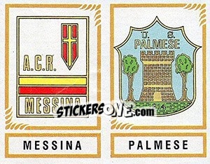 Sticker Scudetto Messina / Palmese - Calciatori 1982-1983 n. 598 - Panini