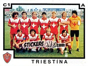 Cromo Squadra Triestina - Calciatori 1982-1983 - Panini