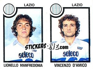 Sticker Lionello Manfredonia / Vincenzo A'Amico - Calciatori 1982-1983 n. 463 - Panini