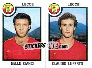 Sticker Nello Cianci / Claudio Luperto - Calciatori 1982-1983 n. 472 - Panini