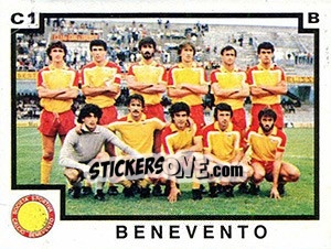Figurina Squadra Benevento - Calciatori 1982-1983 - Panini