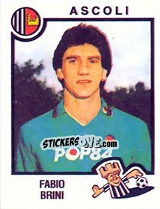 Sticker Fabio Brini - Calciatori 1982-1983 - Panini