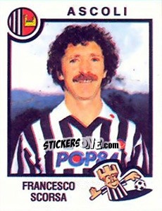 Sticker Francesco Scorsa - Calciatori 1982-1983 - Panini
