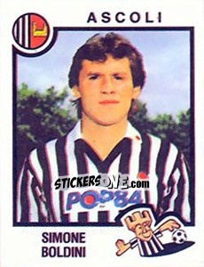 Sticker Simone Boldini - Calciatori 1982-1983 - Panini
