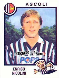 Sticker Enrico Nicolini - Calciatori 1982-1983 - Panini